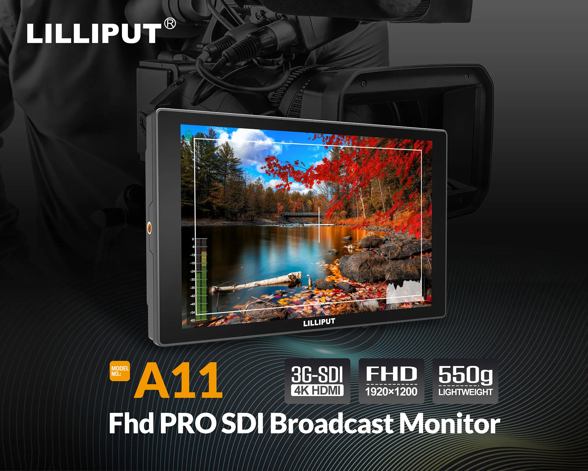 lilliput A11 - 10.1 inch 4K Camera-top monitor