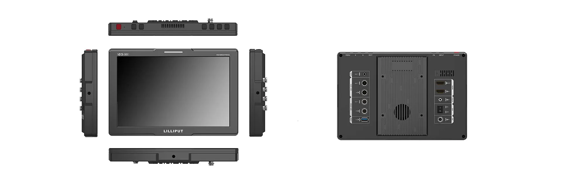 10.1inch 1500nits HDMI2.0 / 12G-SDI Ultra Brightness On-Camera Monitor