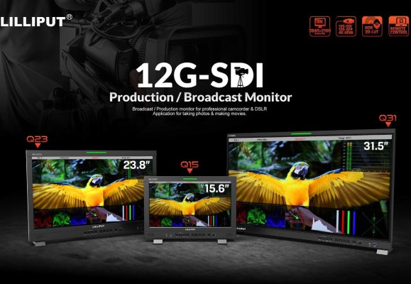 New Release ! 15.6″/23.8″/31.5″ 12G-SDI 4k Broadcast production studio monitor with remote control ,12G-SFP